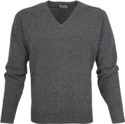 William Lockie Pullover Lamswol V Grijs