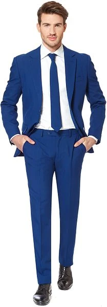 OppoSuits Navy Royale Kostuum