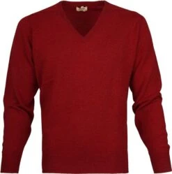 William Lockie Pullover Lamswol V Poppy