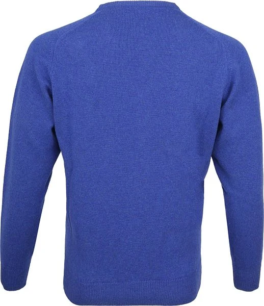 William Lockie Pullover Lamswol V Persian Royal Blue - Afbeelding 3