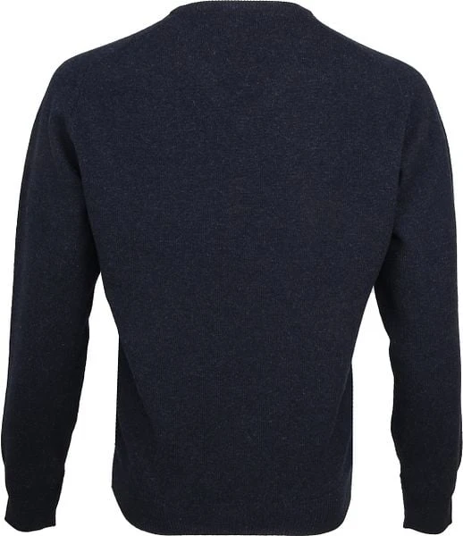 William Lockie Pullover Lamswol V Midnight Navy - Afbeelding 6