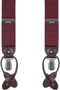 Profuomo Luxe Bretel Bordeaux-Wit