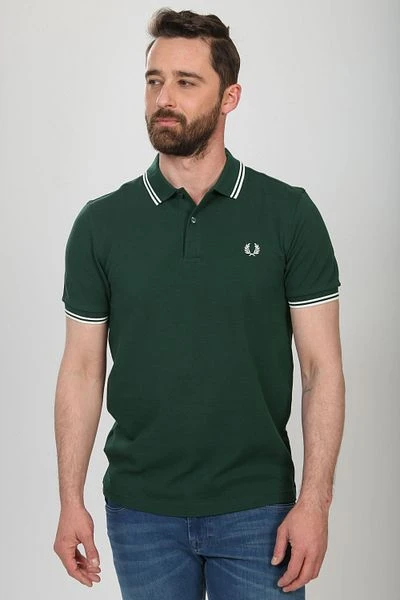 Fred Perry Polo Groen 406 - Afbeelding 4