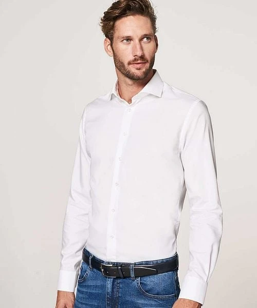 Profuomo Slim Fit Overhemd Cutaway - Afbeelding 6