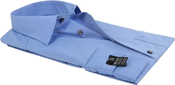 OLYMP Overhemd SL7 Blauw Chambray - Afbeelding 4