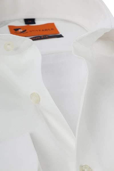 Suitable Overhemd Strijkvrij Ecru - Afbeelding 6