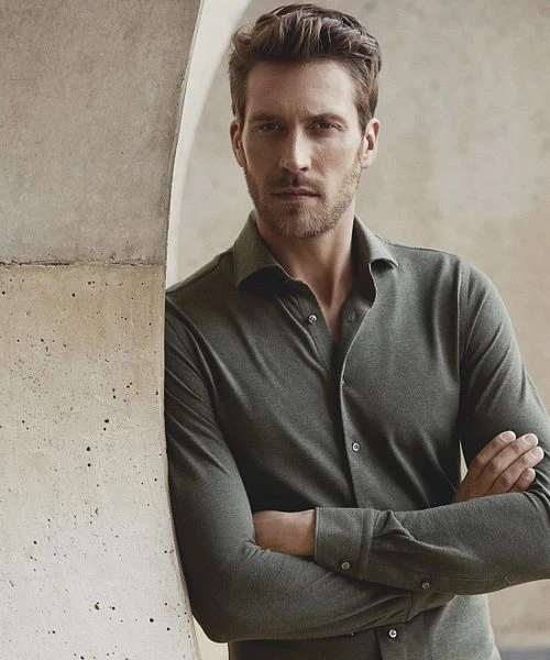 Profuomo Overhemd Knitted Groen - Afbeelding 5