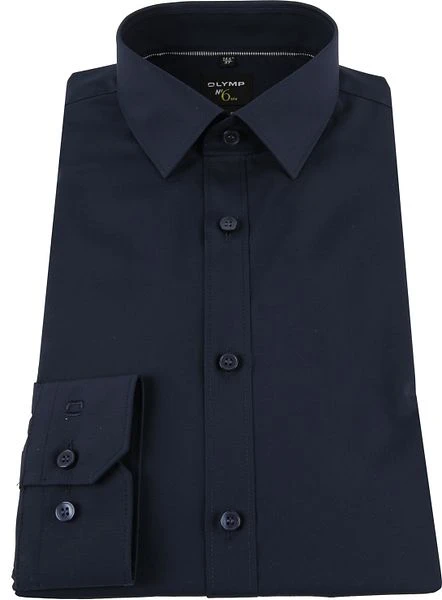 OLYMP Overhemd N0.6 Navy - Afbeelding 4