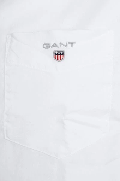 Gant Casual Overhemd Broadcloth Wit - Afbeelding 6