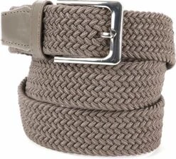 Suitable Geweven Riem Taupe Khaki