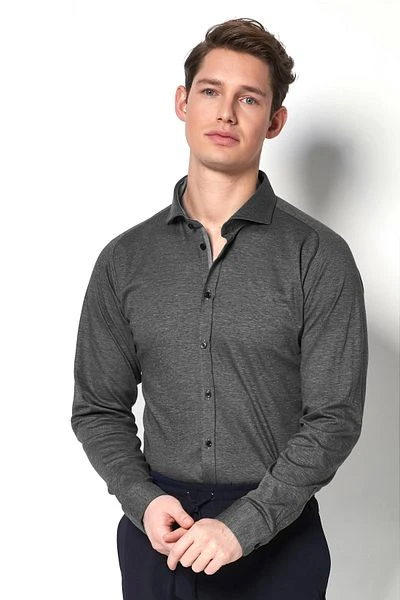 Desoto Overhemd Strijkvrij Donkergrijs 711 - Afbeelding 5