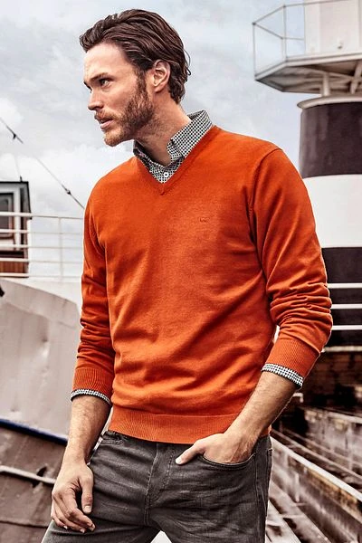 Casa Moda Pullover Oranje - Afbeelding 5
