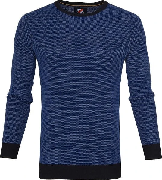 Suitable Katoen Bince Pullover Blauw - Afbeelding 6