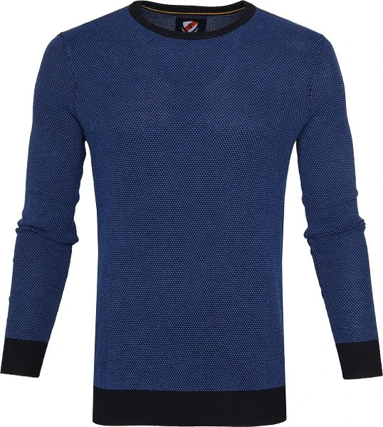 Suitable Katoen Bince Pullover Blauw