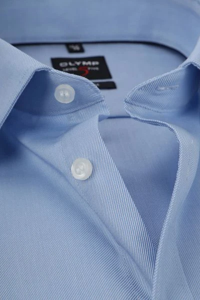 OLYMP Overhemd Level 5 Twill Blauw - Afbeelding 2