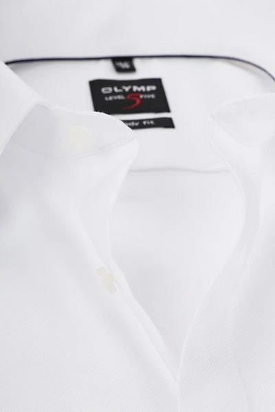 OLYMP Level Five Overhemd Wit - Afbeelding 6