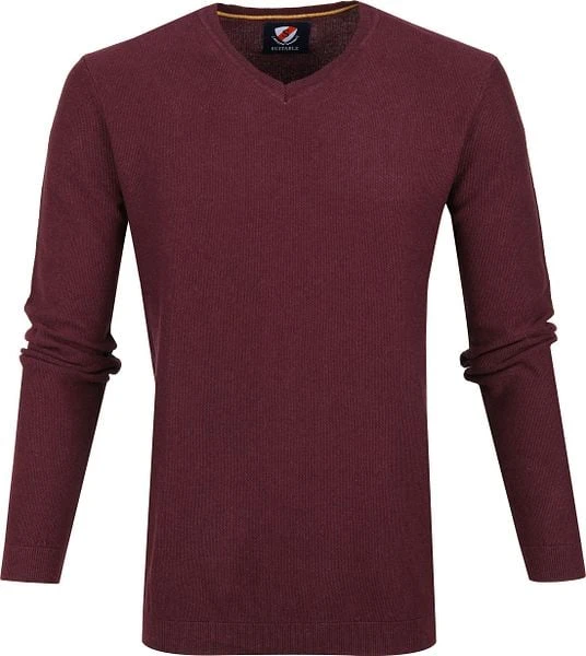 Suitable Katoen Neil Pullover Bordeaux - Afbeelding 5