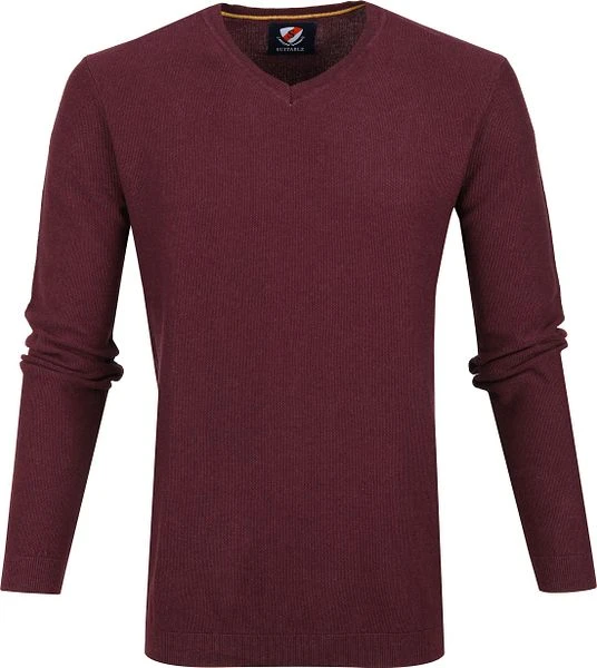 Suitable Katoen Neil Pullover Bordeaux