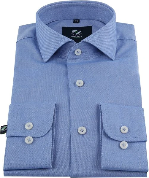 Suitable Respect Overhemd Blauw - Afbeelding 3