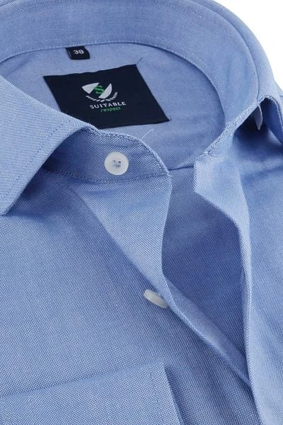 Suitable Respect Overhemd Blauw - Afbeelding 5