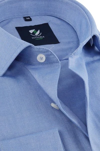 Suitable Respect Overhemd Blauw - Afbeelding 2