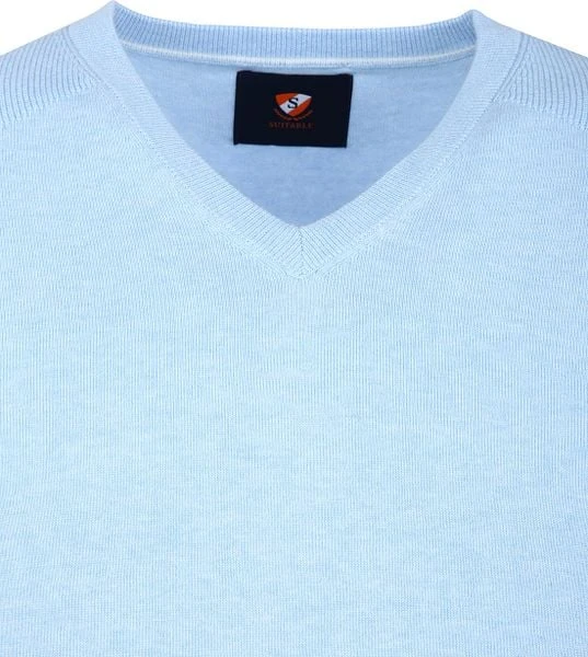 Suitable Katoen Steven Pullover Blauw - Afbeelding 6