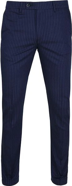 Suitable Pantalon Pisa Strepen Navy