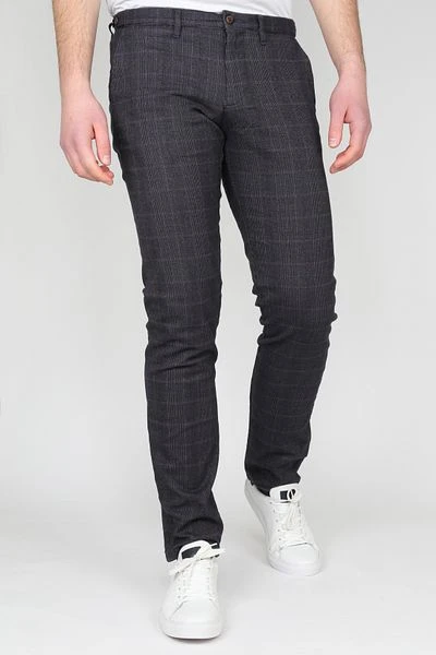 Suitable Chino Locke Ruit Bruin - Afbeelding 4
