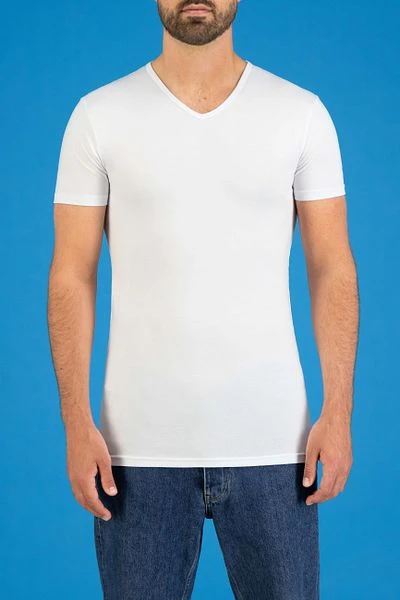 Garage 2-Pack Basic T-shirt Bio V-Neck Donkerblauw - Afbeelding 2