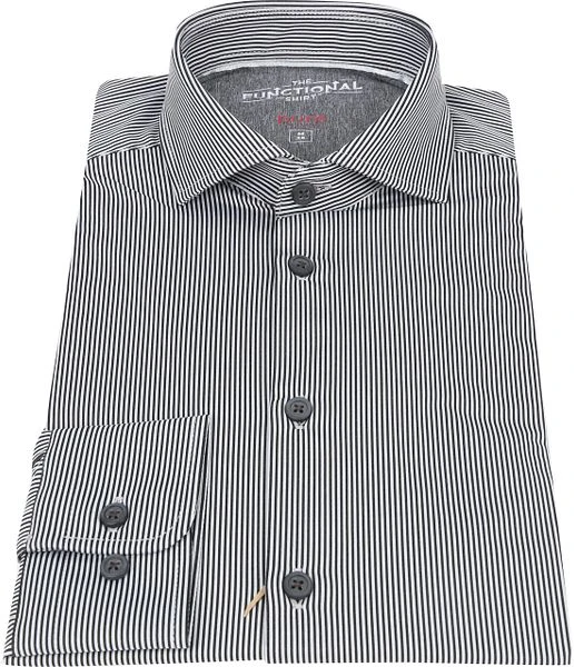 Pure Functional Overhemd Strepen Zwart - Afbeelding 4