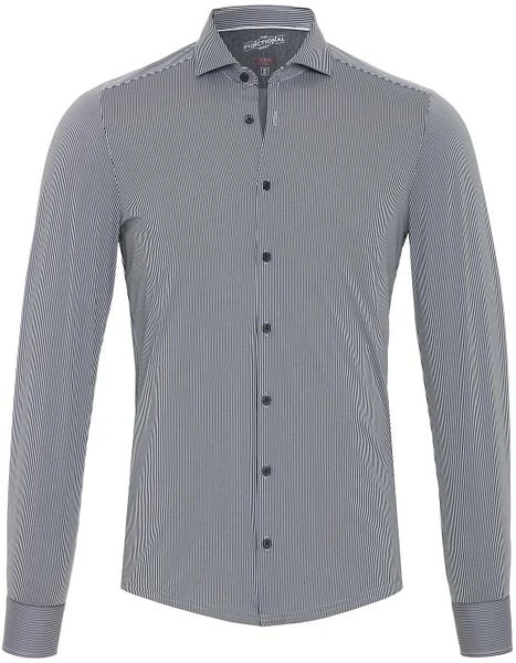 Pure Functional Overhemd Strepen Zwart - Afbeelding 5