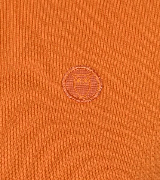 KnowledgeCotton Apparel Elm Trui Oranje - Afbeelding 3