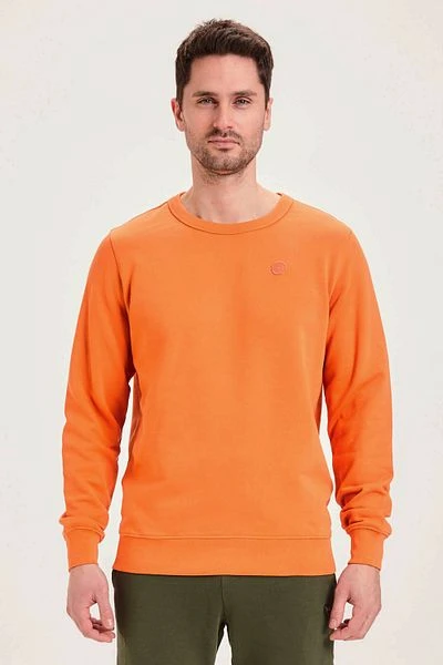 KnowledgeCotton Apparel Elm Trui Oranje - Afbeelding 6
