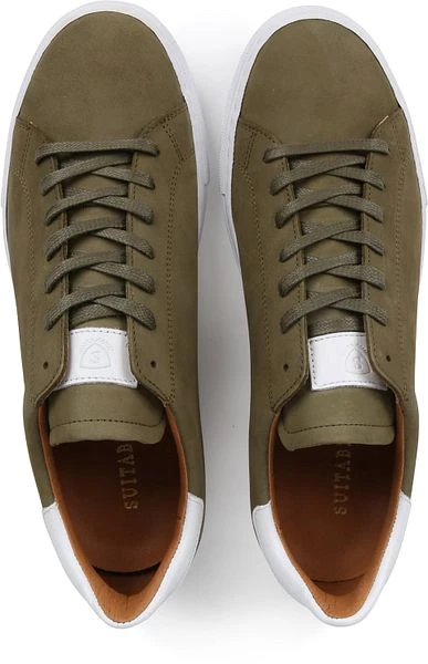 Suitable Nubuck Seron Sneaker Groen - Afbeelding 4