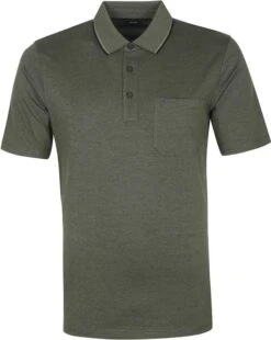 Casa Moda Polo Donkergroen Melange