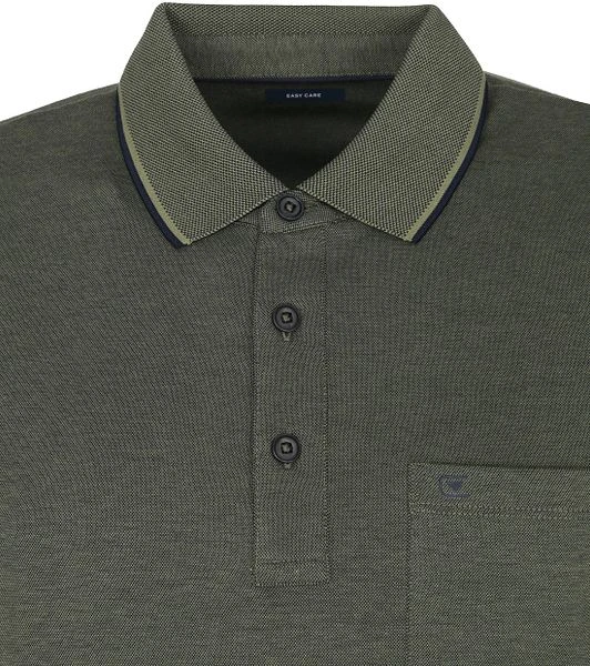 Casa Moda Polo Donkergroen Melange - Afbeelding 2