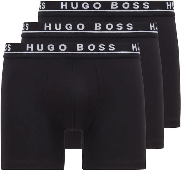 Hugo Boss Boxershorts Brief 3-Pack Zwart - Afbeelding 4
