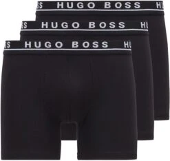 Hugo Boss Boxershorts Brief 3-Pack Zwart