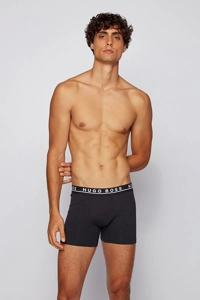 Hugo Boss Boxershorts Brief 3-Pack Zwart - Afbeelding 6