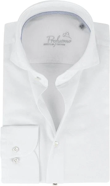 Profuomo Overhemd Recycled Cotton Wit - Afbeelding 4