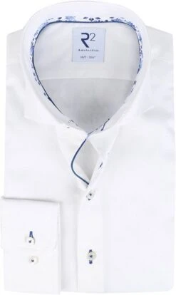 R2 Overhemd Extra Long Sleeve Wit