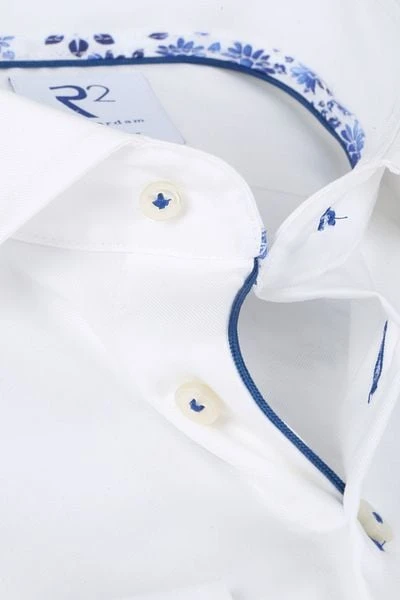 R2 Overhemd Extra Long Sleeve Wit - Afbeelding 5