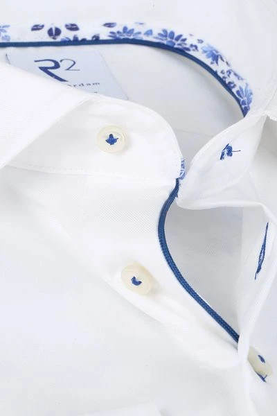 R2 Overhemd Extra Long Sleeve Wit - Afbeelding 2