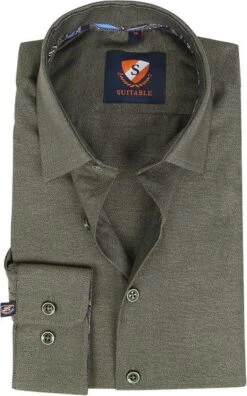 Suitable Overhemd HBD Donkergroen