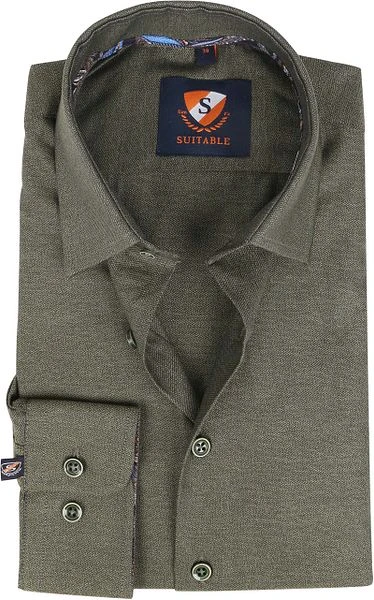 Suitable Overhemd HBD Donkergroen