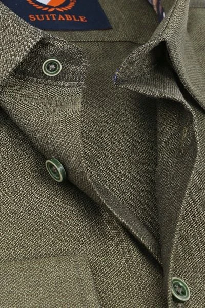 Suitable Overhemd HBD Donkergroen - Afbeelding 5