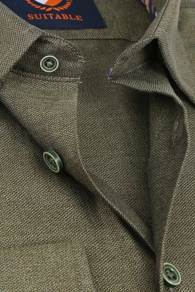 Suitable Overhemd HBD Donkergroen - Afbeelding 2