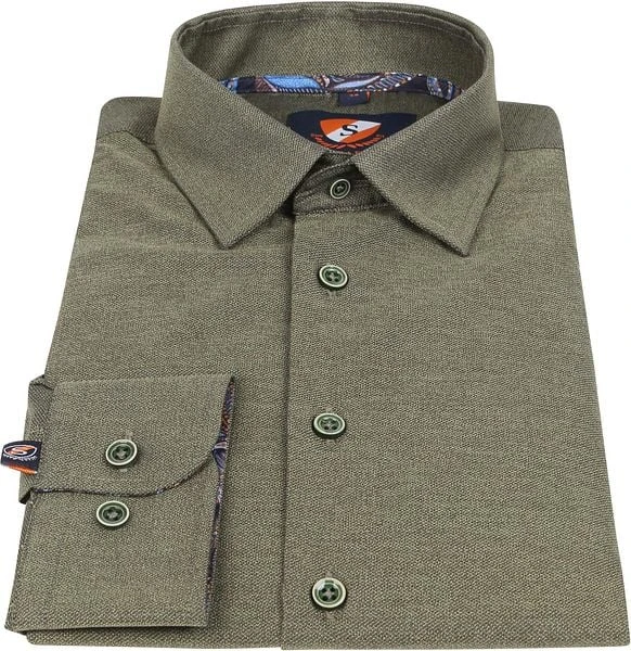 Suitable Overhemd HBD Donkergroen - Afbeelding 6