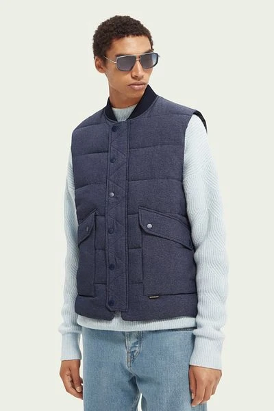 Scotch And Soda Bomber Bodywarmer Donkerblauw - Afbeelding 2