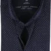 OLYMP Luxor Jersey Stretch Overhemd 24/Seven Stippen Donkerblauw